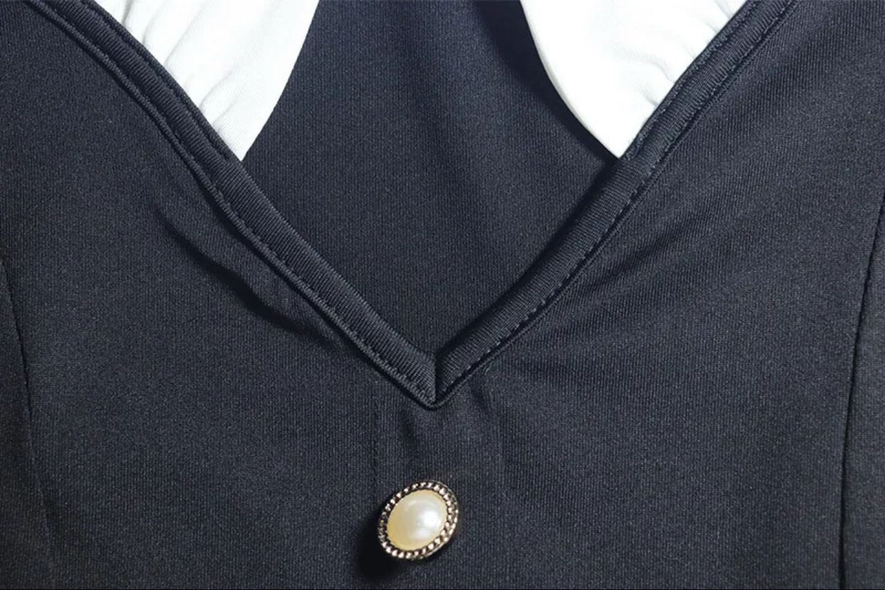 Debbie Buttoned Mini Dress