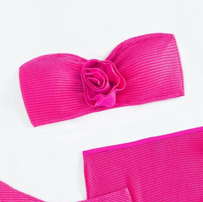 Nina Rosette Bikini With Skirt