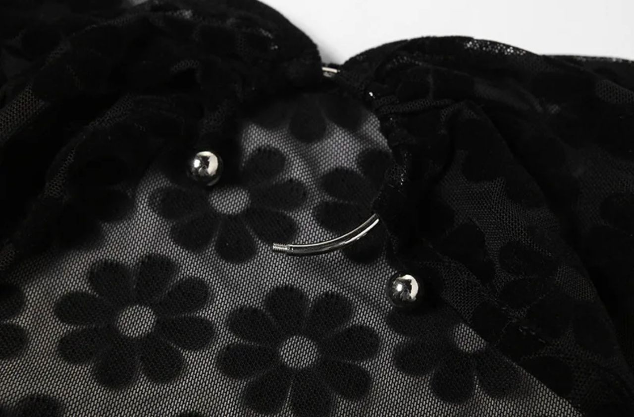 Emilia Statement Bodycon Mesh Dress