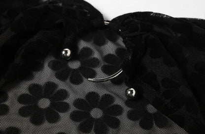 Emilia Statement Bodycon Mesh Dress