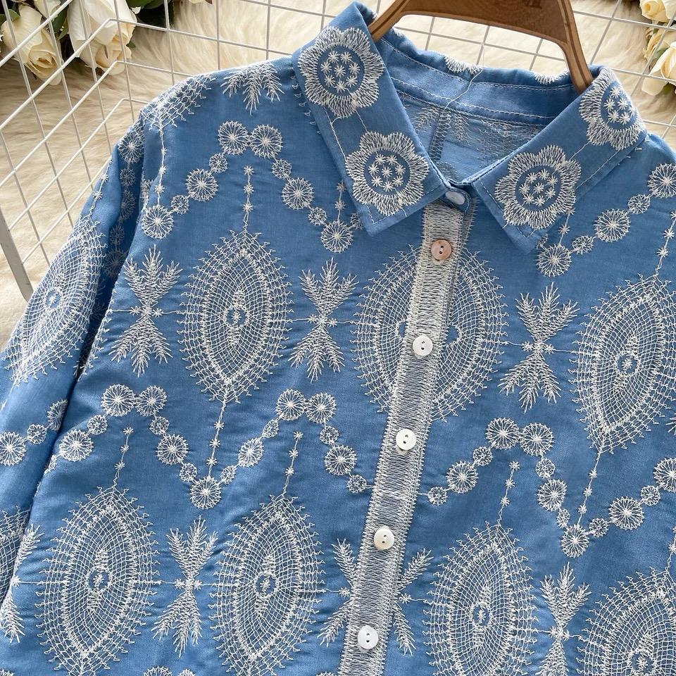 Dion Premium Embroidered Cotton Shirt