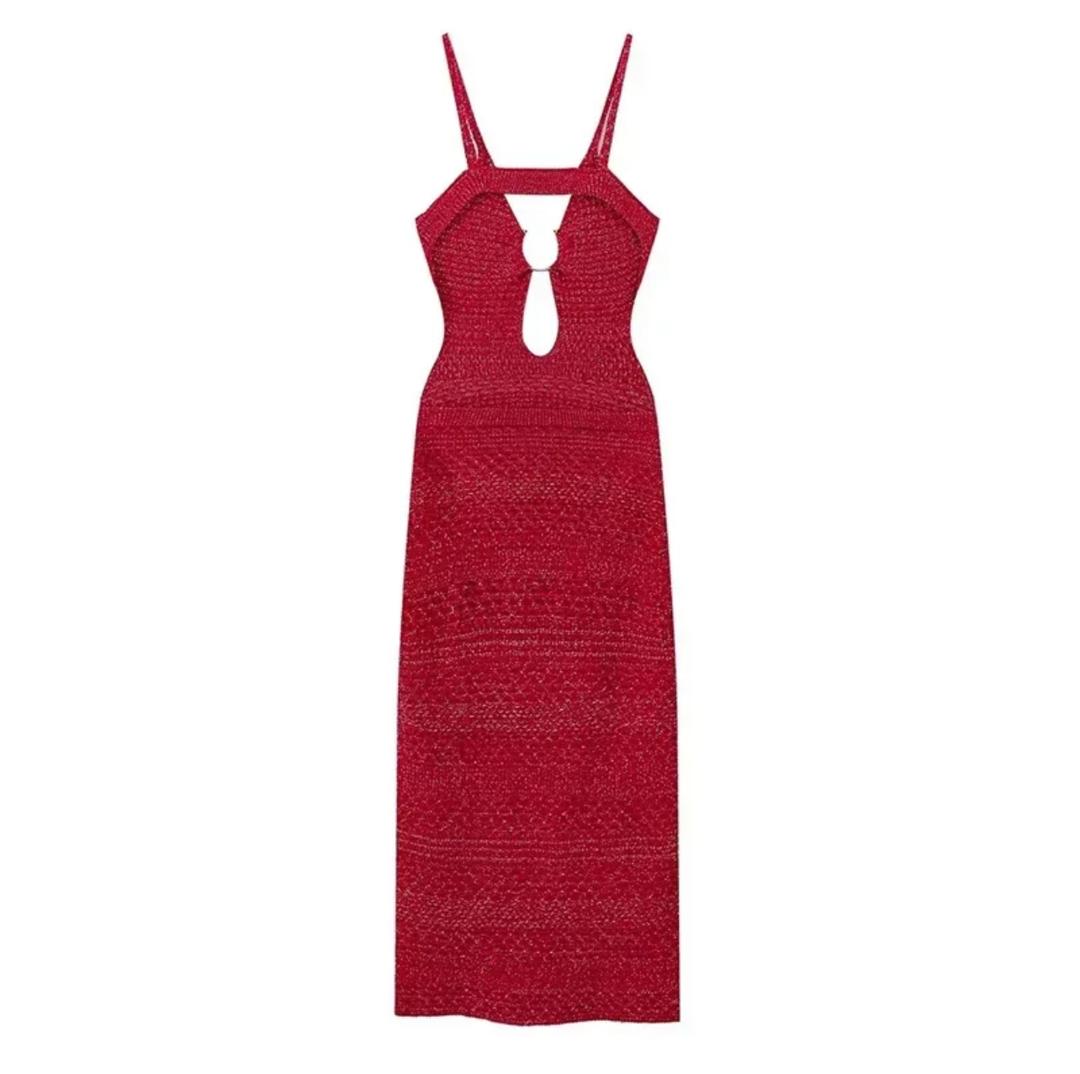 Huma Statement Backless Knitted Dress