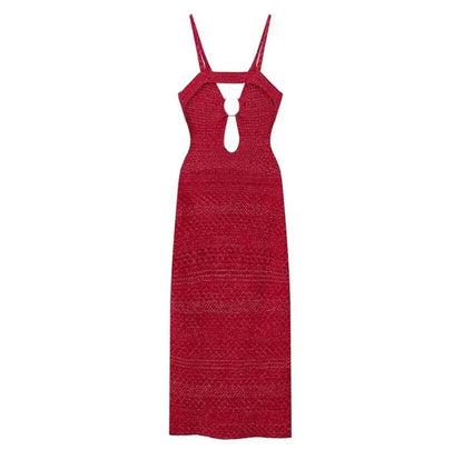 Huma Statement Backless Knitted Dress
