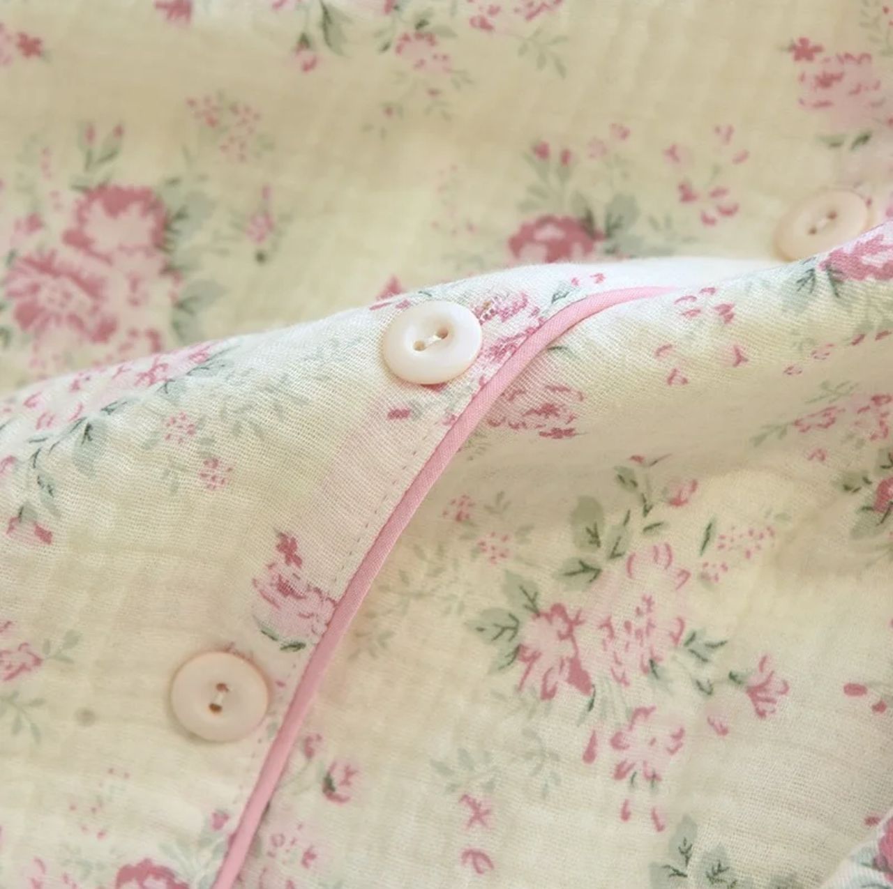 Meria Floral Cotton Nightsuit