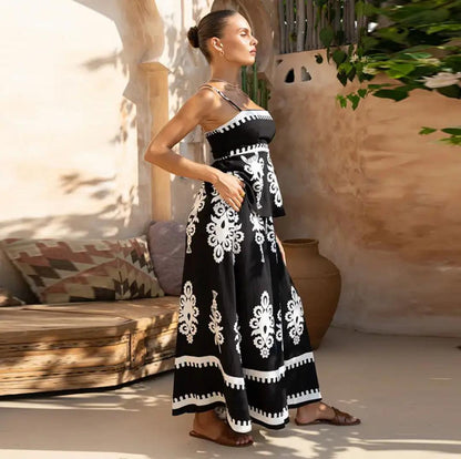 Perri Summer Holiday Coord Set In Black