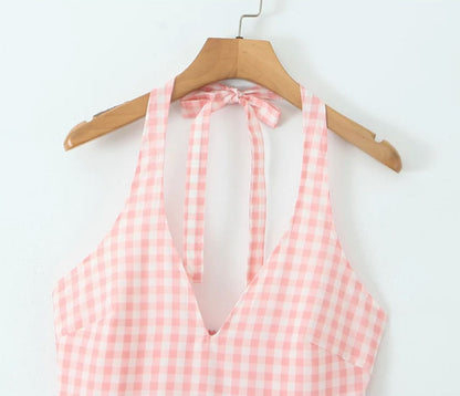 Shireen Drop Waist Midi Dress In Pink