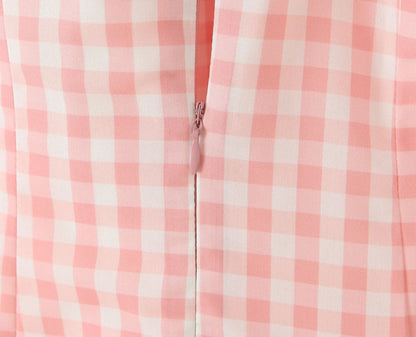 Shireen Drop Waist Midi Dress In Pink