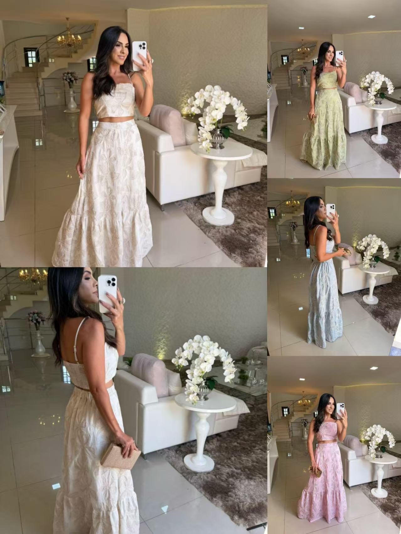 Clarisse Summer Holiday Coord Set In Blue