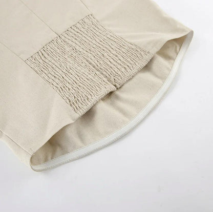 Maisie Offshoulder Holiday Tube Dress In Beige