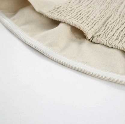 Maisie Offshoulder Holiday Tube Dress In Beige