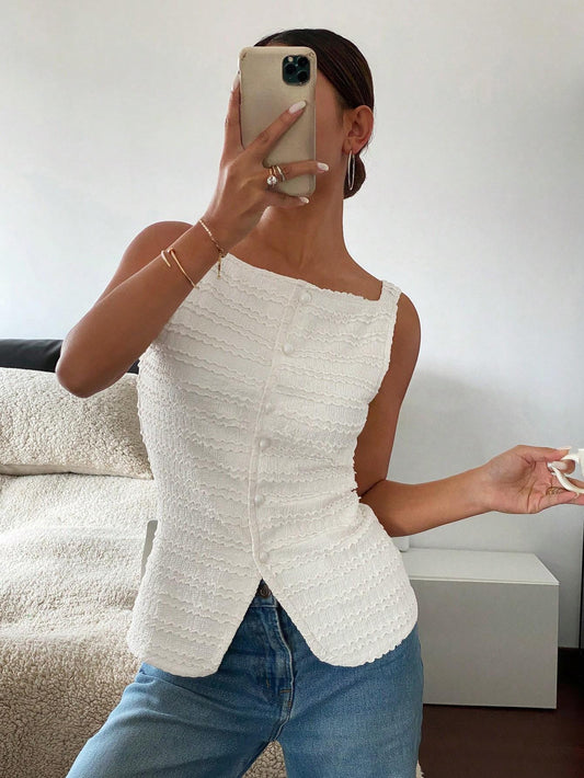 Ketta Statement Summer Top In White