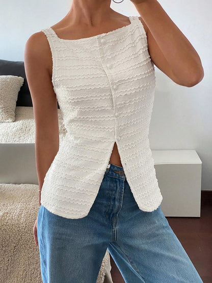 Ketta Statement Summer Top In White