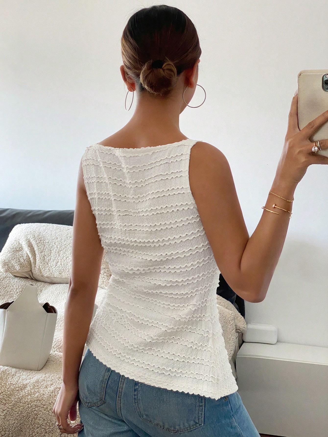 Ketta Statement Summer Top In White