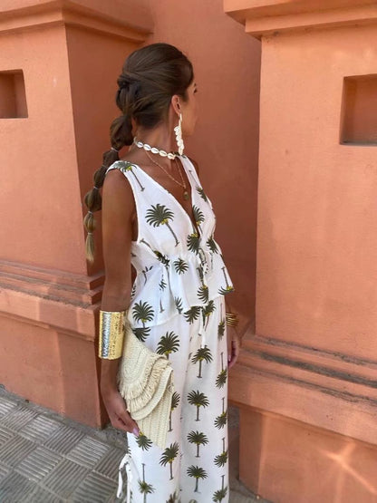 Palm Statement Summer Coord Set