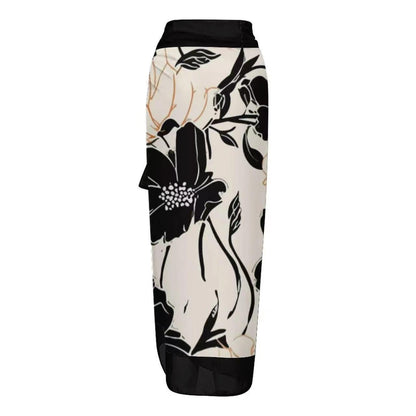 Maree Swimsuit With Sarong In Black
