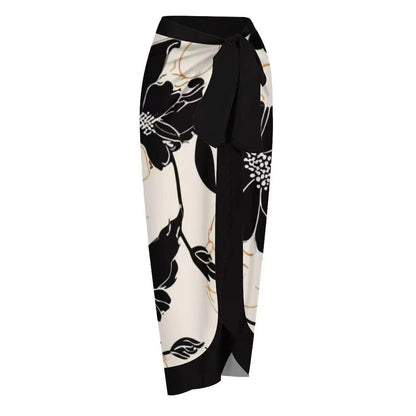 Maree Swimsuit With Sarong In Black