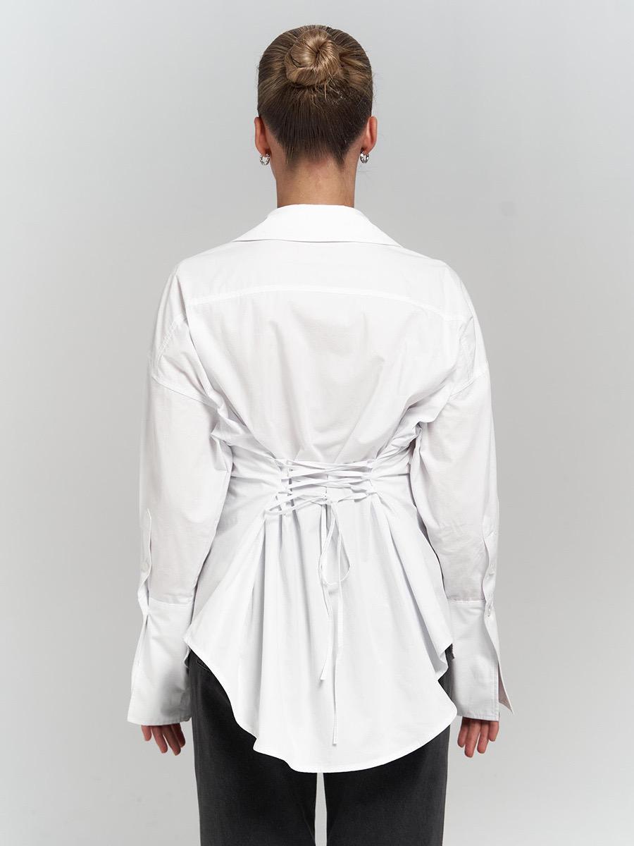 Nelli Statement Formal Shirt In White