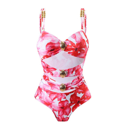 Rosita Floral Swimsuit With Skirt