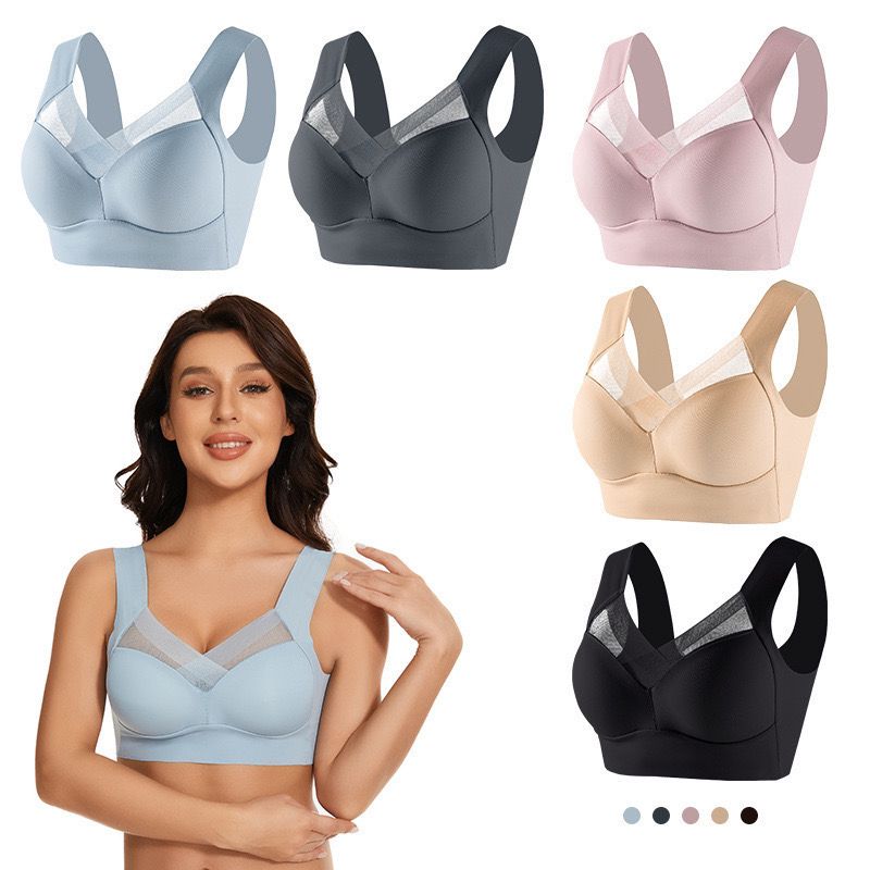 Anne Luxe Seamless Bralettes In Beige