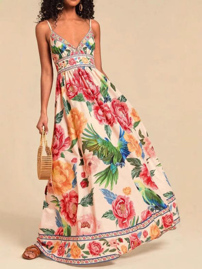 Anemone Floral Summer Holiday Dress