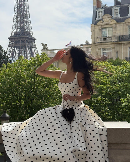 Neiman Polka Summer Holiday Maxi Dress