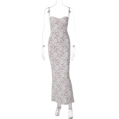 Diva Lace Bodycon Maxi Dress