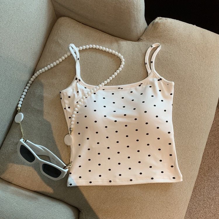 Loret Tank Tops with Inbuilt Bra In White