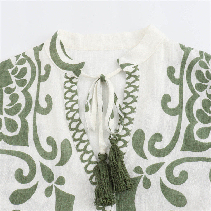 Zhenya Printed Summer Dress