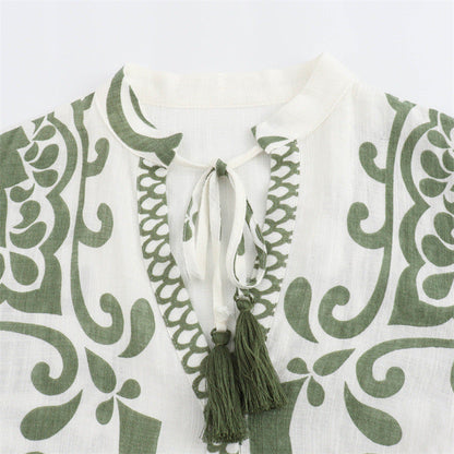 Zhenya Printed Summer Dress