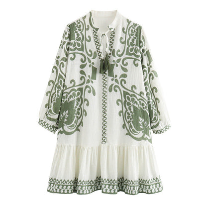 Zhenya Printed Summer Dress