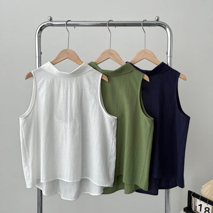 Norris Summer Top In Navy Blue