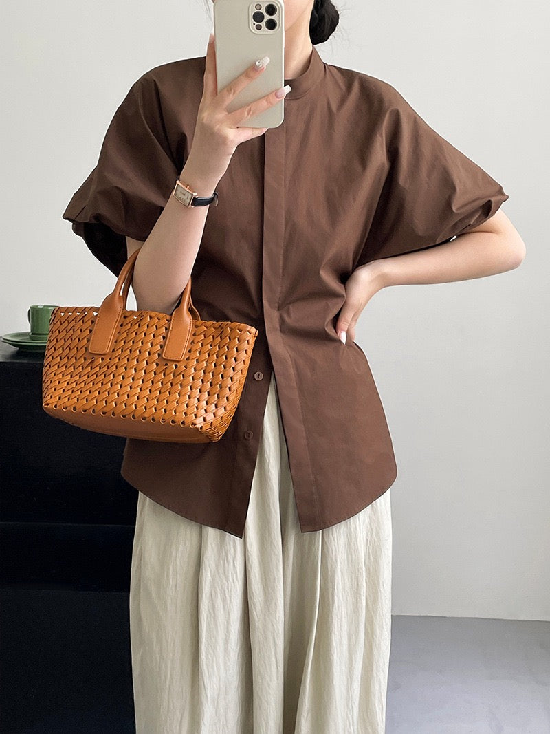 Kayno Statement Formal Shirt In Brown