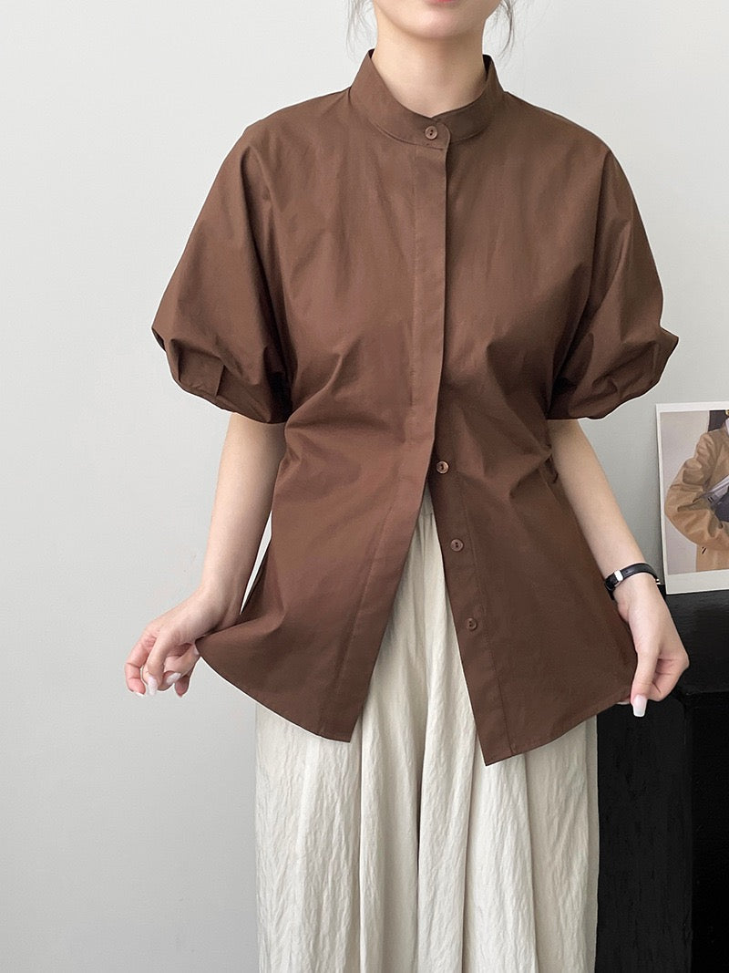 Kayno Statement Formal Shirt In Brown