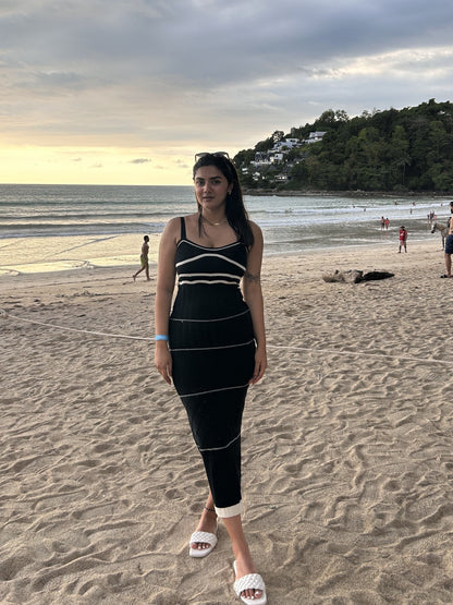 Rhodes Luxe Knit Dress In Black