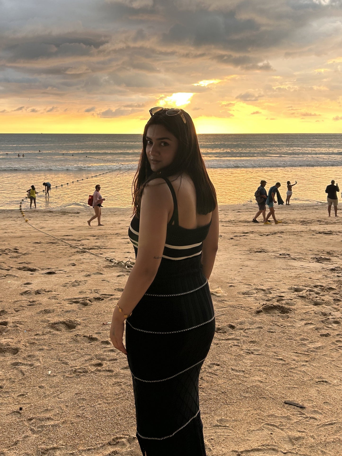 Rhodes Luxe Knit Dress In Black