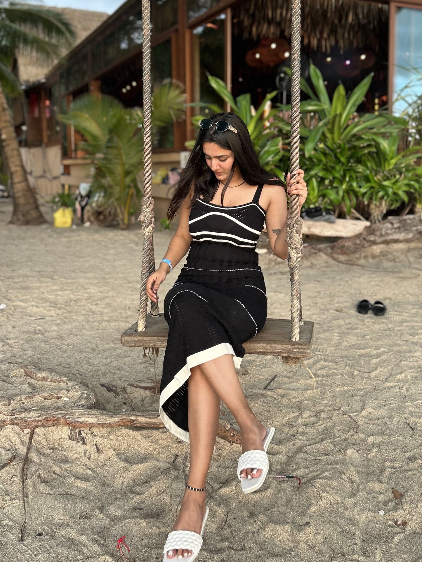 Rhodes Luxe Knit Dress In Black