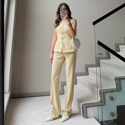 Fayola Offshoulder Coord Set In Light Yellow