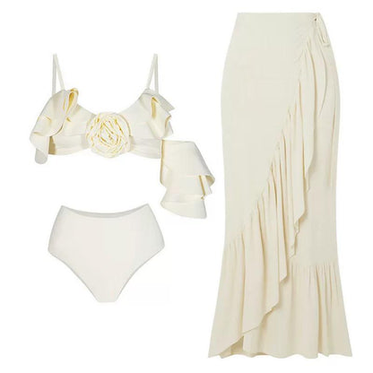 Hannah Swimsuit with Sarong Skirt