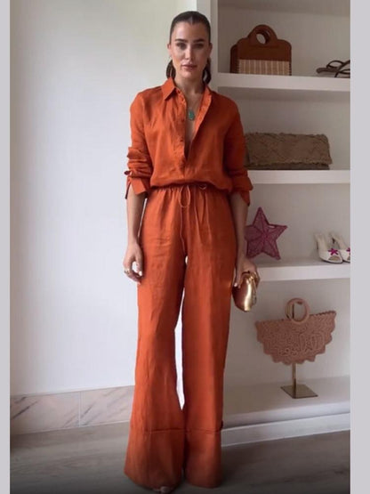 Neomi Summer Two Piece Set In Rust