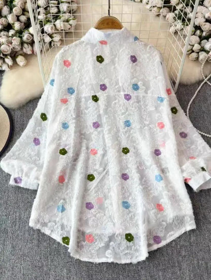 Derry Rhinestone Oversized Shirt