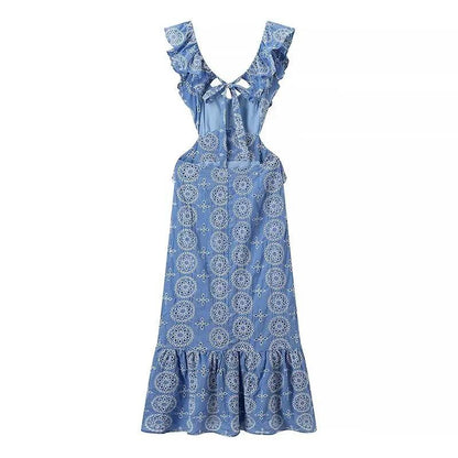 Kamiya Eyelet Cotton Summer Dress