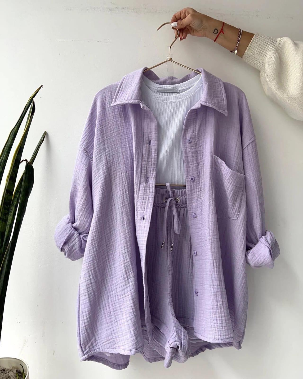 Jeremy Summer Two Piece Set In Lilac
