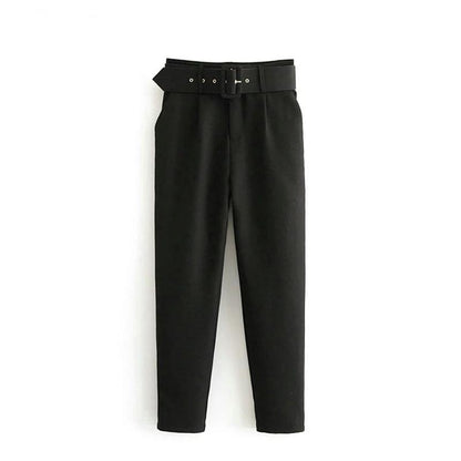 Luxury Trinity Pants In Black