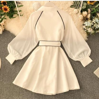 Margery Lantern Sleeve Dress