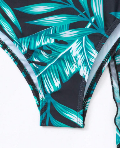 Shay Holiday Bikini Set With Cape In Green