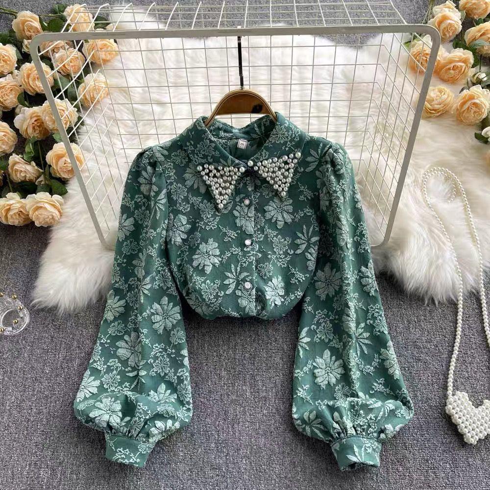 Sebia Embroidered Blouse In Green