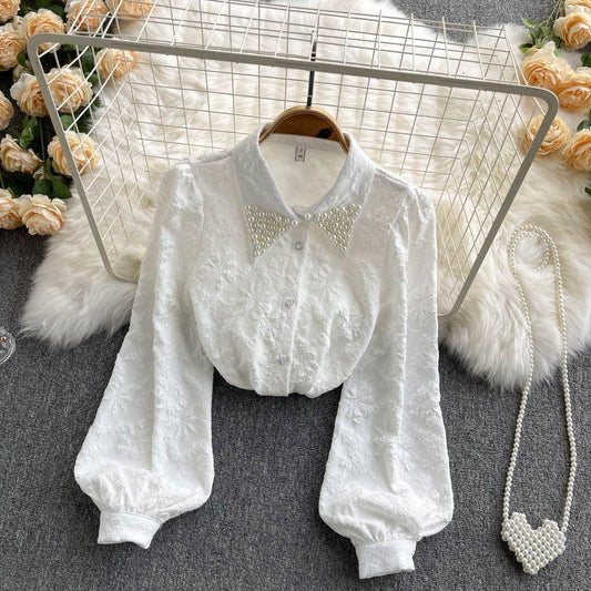Sebia Embroidered Blouse In White