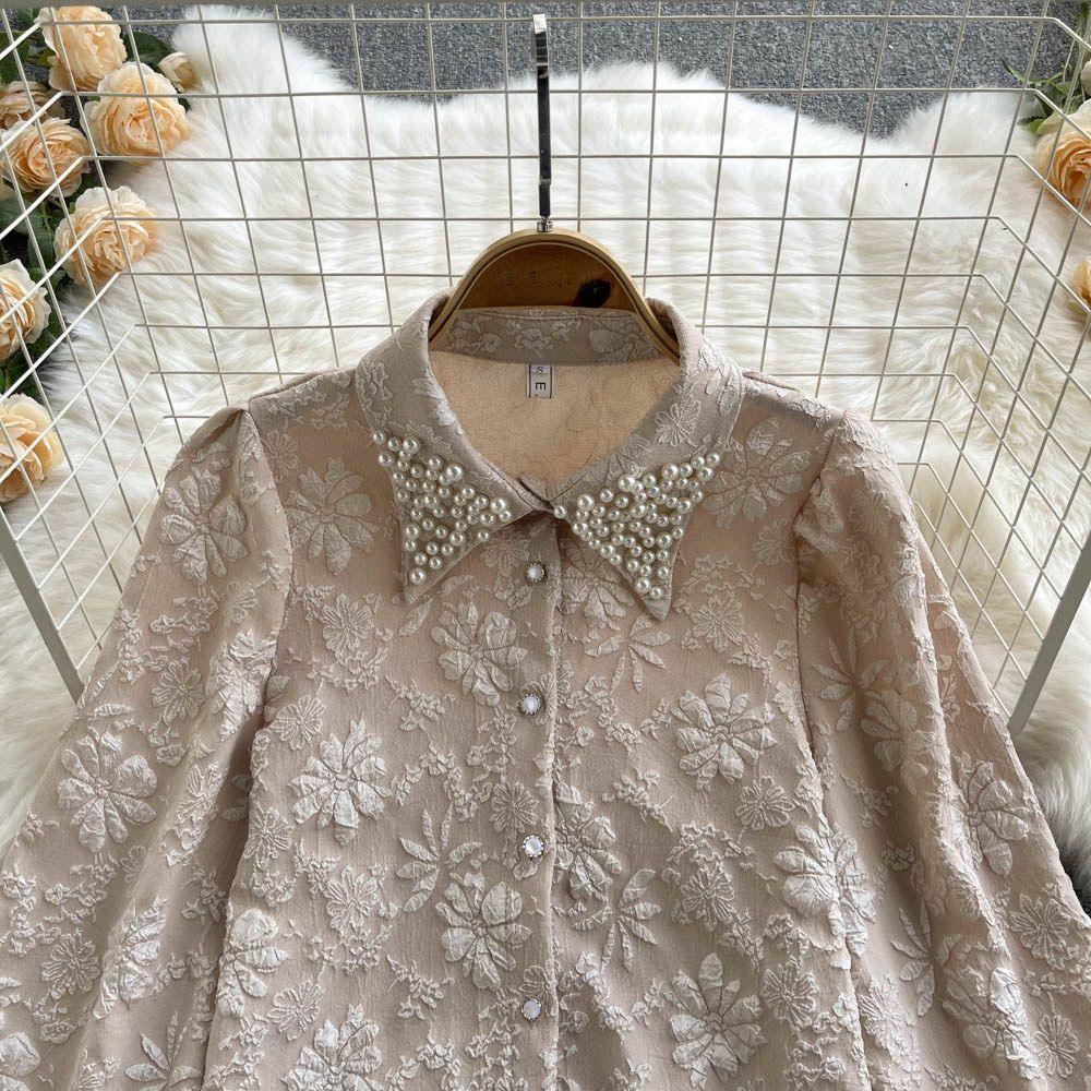 Sebia Embroidered Blouse In Beige