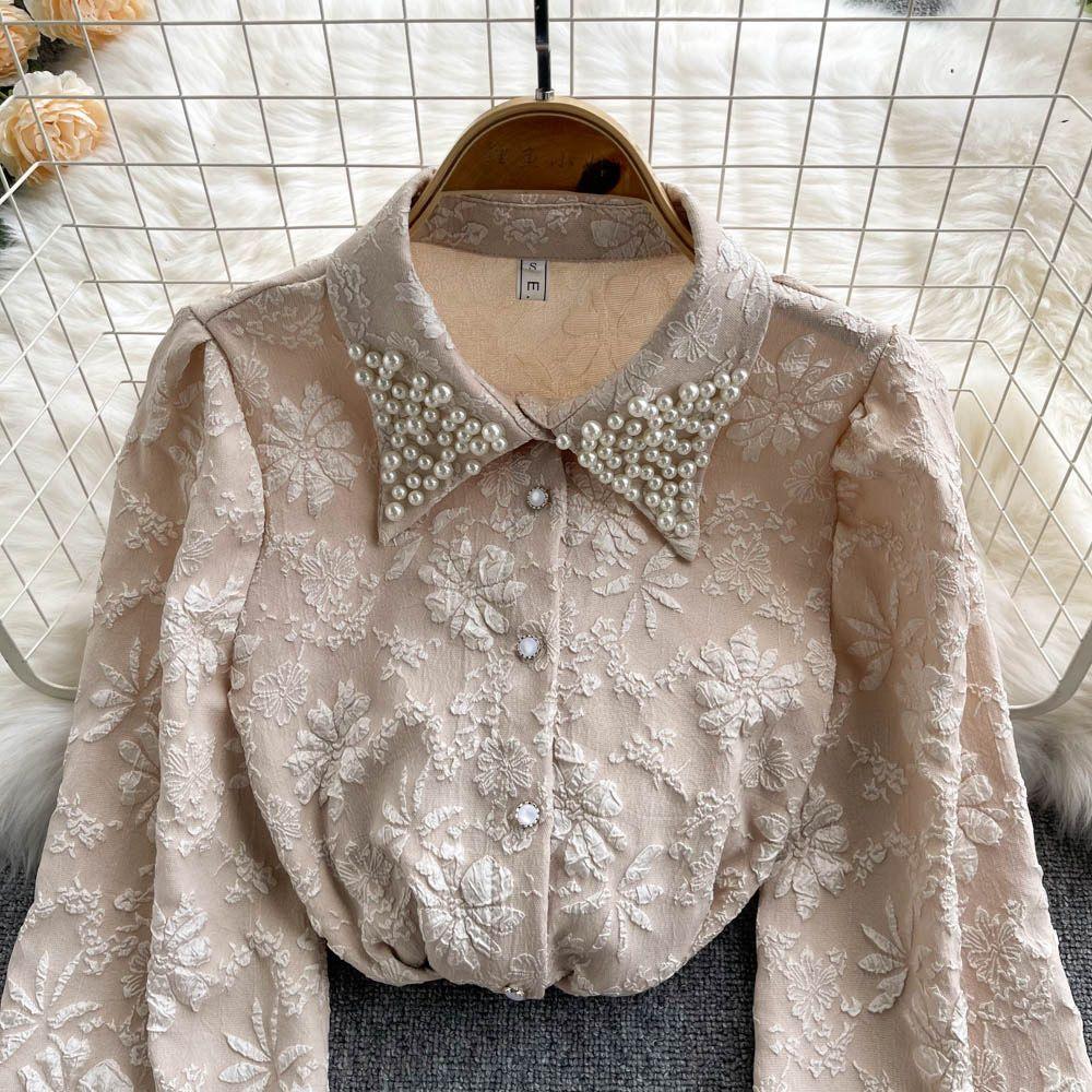 Sebia Embroidered Blouse In Beige