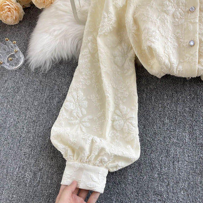 Sebia Embroidered Blouse In White